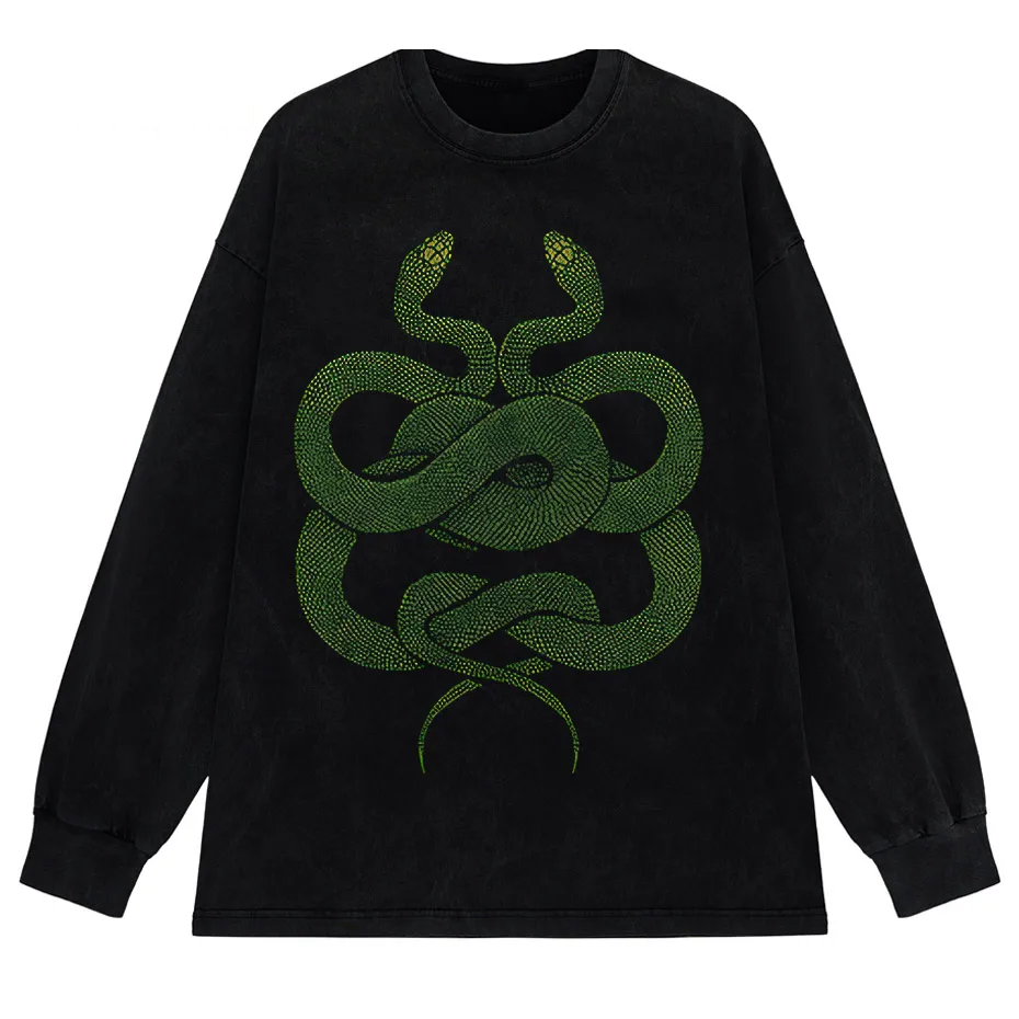 Gothic Dark Cartoon Print T-Shirt Women Harajuku Punk Y2K Streetwear