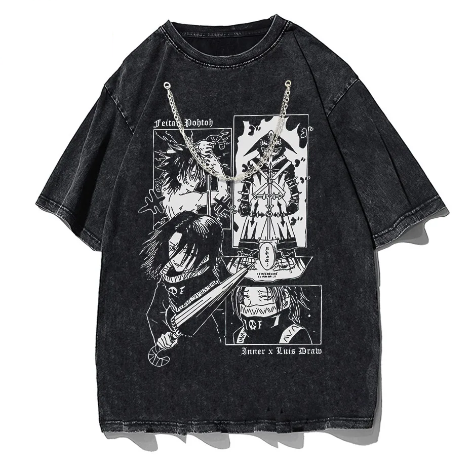 Feitan Anime Casual Cotton Short Sleeve T-Shirt