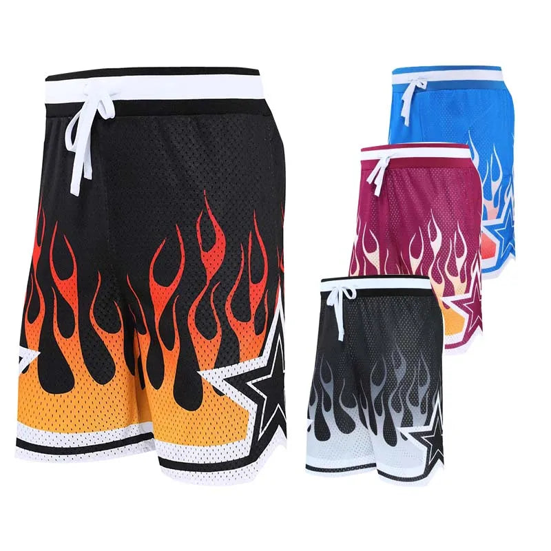 Mens Basketball Shorts Classic Fabric Gym Training Sports Shorts