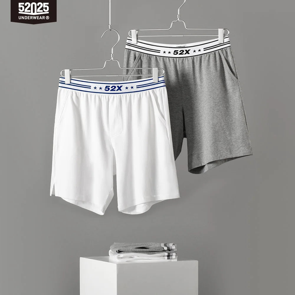Men's Contrast Waistband Pocket Lounge Sleep Shorts with Pack Options