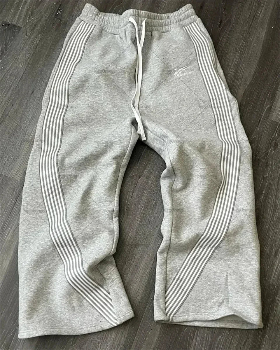 Full Length Loose Fit Casual Streetwear Pants with Waistband
