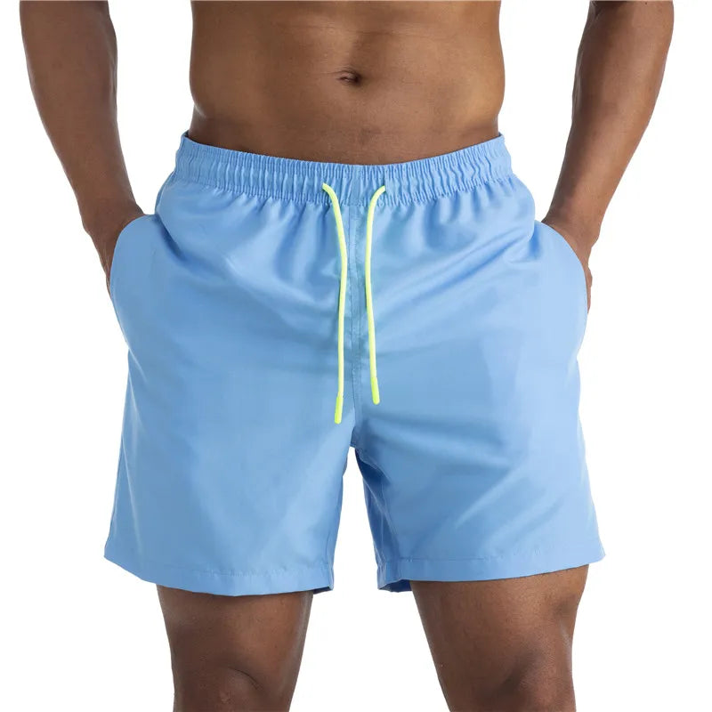 Men's Swimsuit Bottoms in Solid Swim Brief Style for Beach and Pool Wear