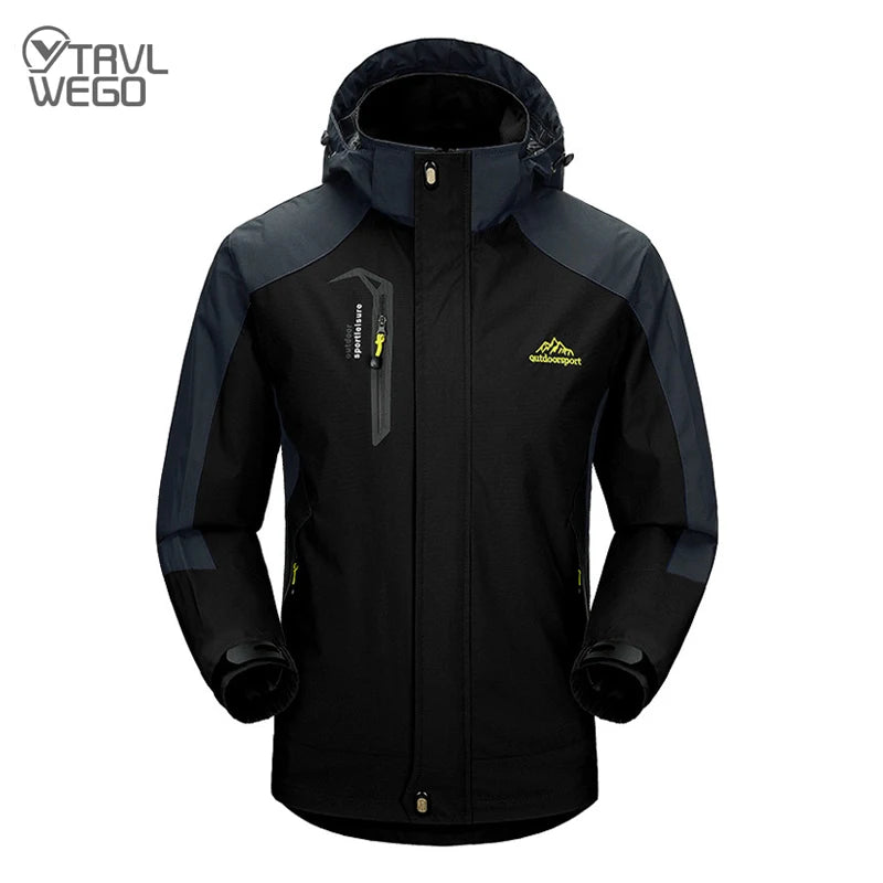 Men's Hooded Contrast Hiking Jacket