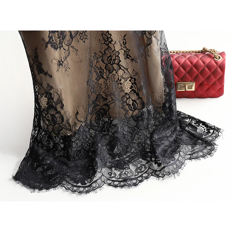 Women's Floral Lace Silk Blend Camisole with a V Neckline