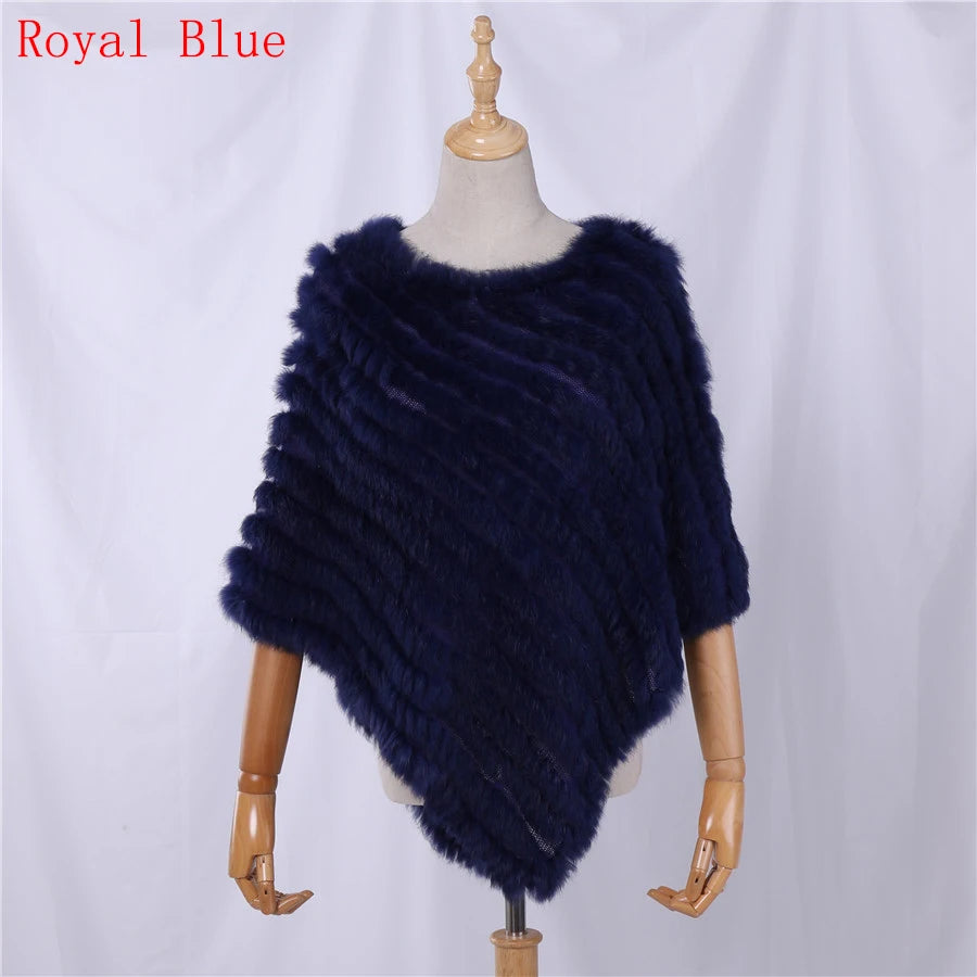 Textured Pointed Hem Poncho for Layering over Outfits