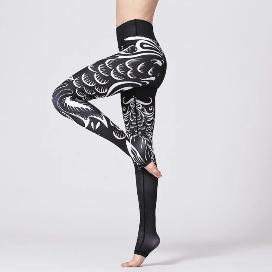 Women's Printed High-Waist Workout Leggings