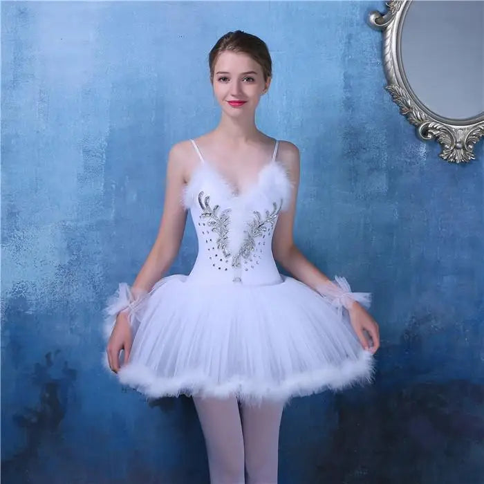 Pancake Ballet Tutu Costume with Decorated Bodice and Multiple Style Options