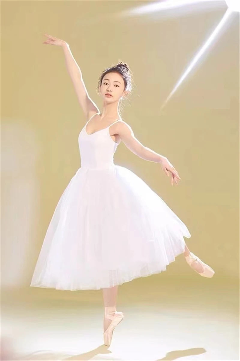 Romantic Ballet Tutu Dress with Camisole Bodice and Child-Adult Size Choices