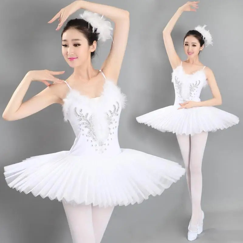 Pancake Ballet Tutu Costume with Decorated Bodice and Multiple Style Options