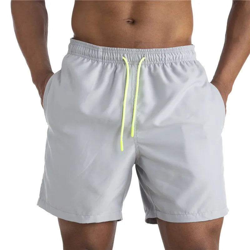 Men's Swimsuit Bottoms in Solid Swim Brief Style for Beach and Pool Wear
