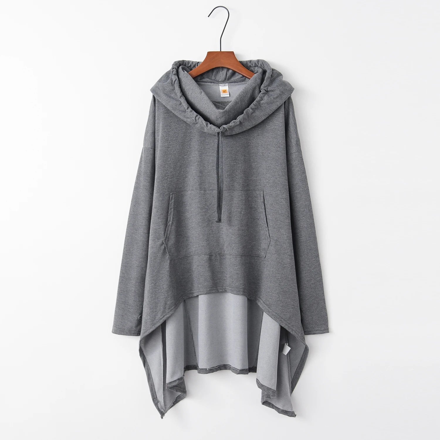 Long Sleeve Casual Hooded Sweatshirt with Relaxed Streetwear Styling