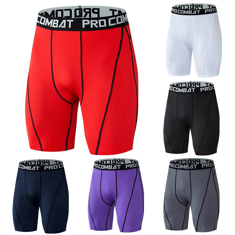 Men's Fitted Training Shorts for Gym and Running