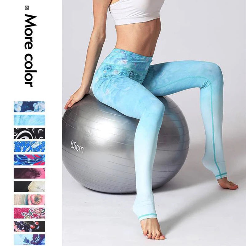 Women's Printed High-Waist Workout Leggings