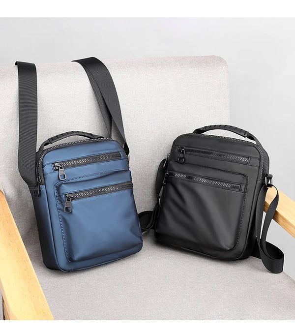 Man Classic Messenger Bag Men's Multifunction Shoulder Sling Pack Nylon Business Crossbody Flap Male Simple Handbags