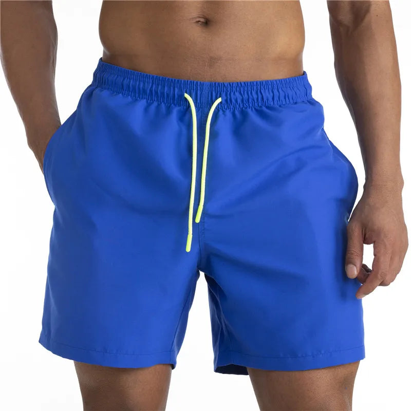 Men's Swimsuit Bottoms in Solid Swim Brief Style for Beach and Pool Wear