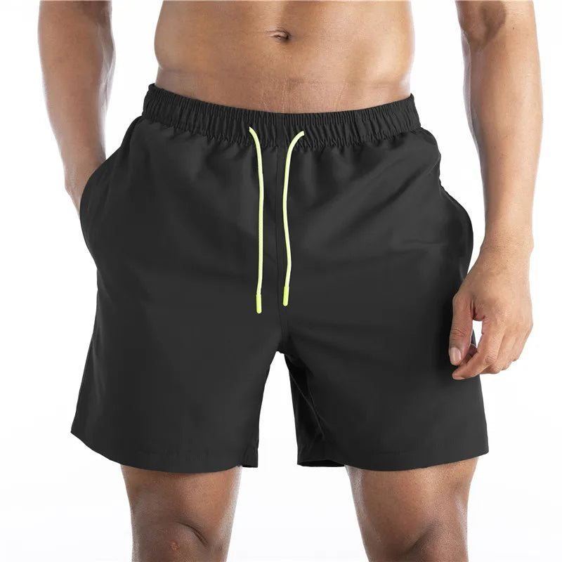 Men's Swimsuit Bottoms in Solid Swim Brief Style for Beach and Pool Wear