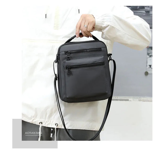 Man Classic Messenger Bag Men's Multifunction Shoulder Sling Pack Nylon Business Crossbody Flap Male Simple Handbags