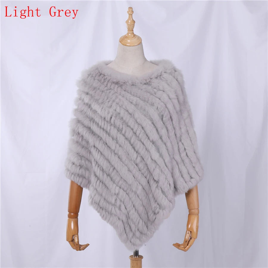 Textured Pointed Hem Poncho for Layering over Outfits