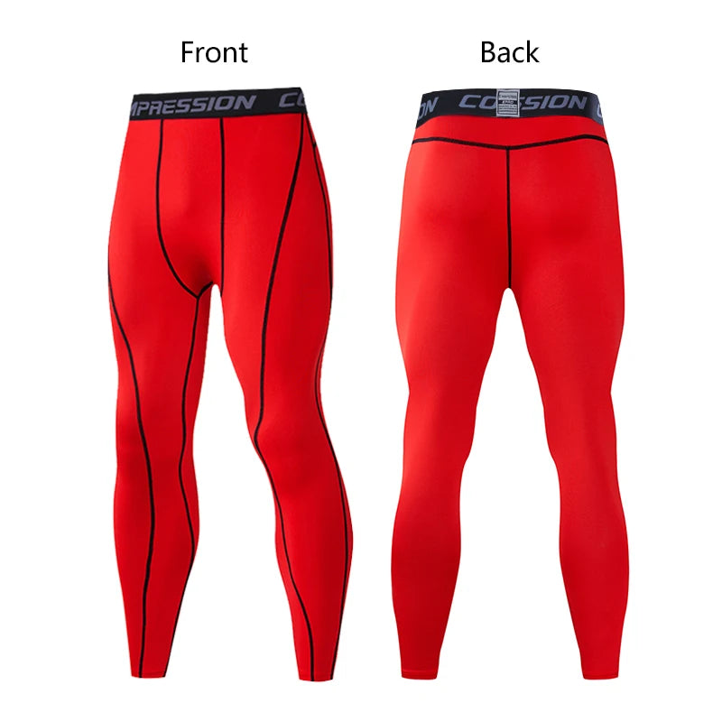Men's Fitted Training Leggings for Gym and Running