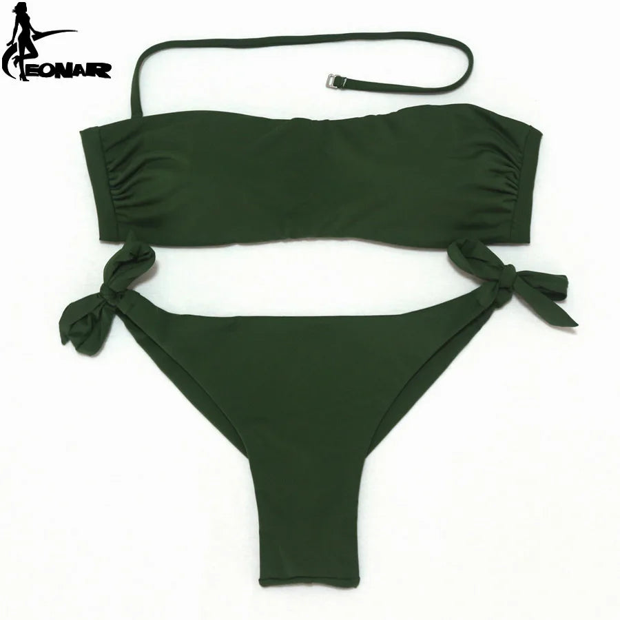Solid Color Brazilian Bikini