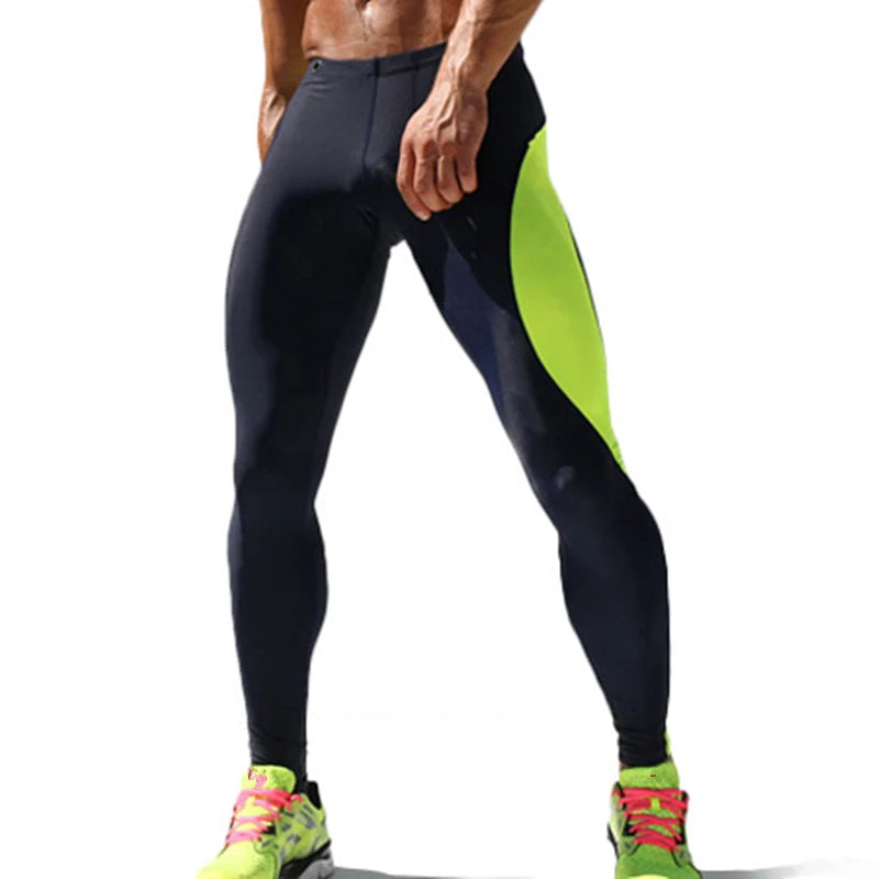 Men's Fitted Training Leggings for Gym and Running