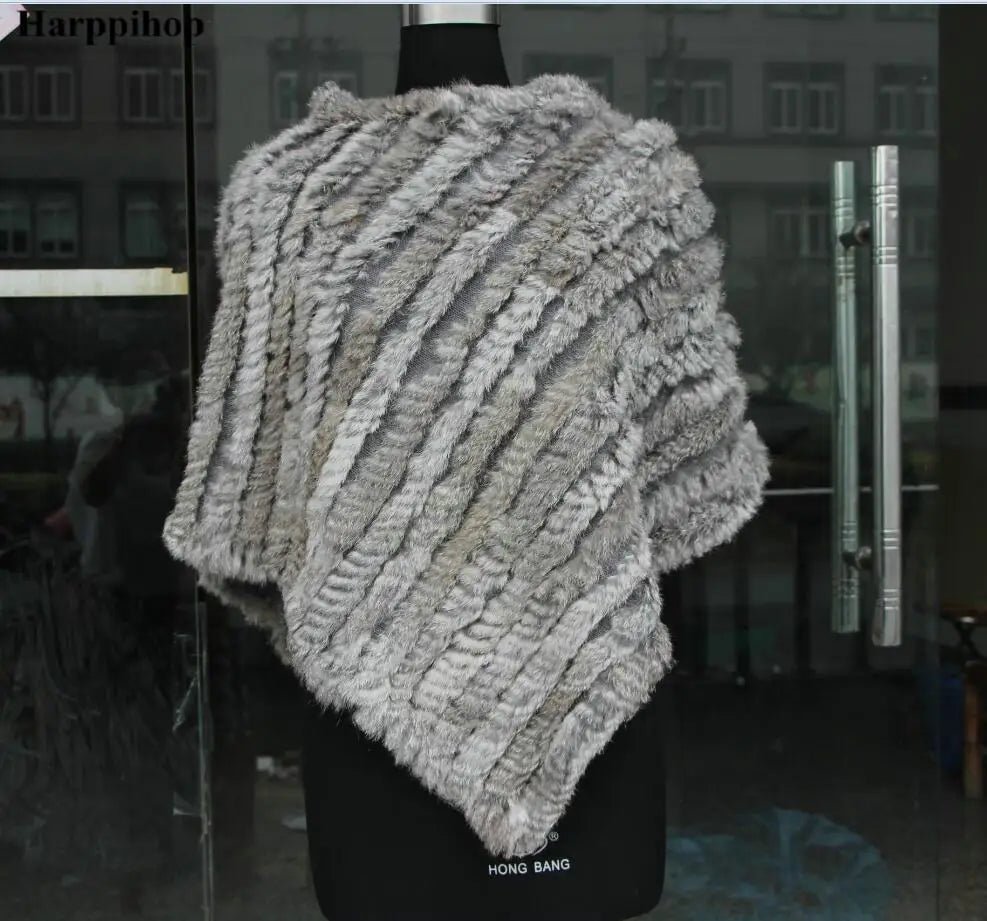 Textured Pointed Hem Poncho for Layering over Outfits