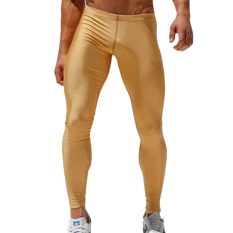 Men's Fitted Training Leggings for Gym and Running