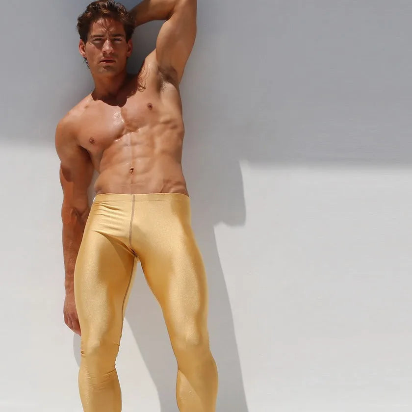 Men's Fitted Training Leggings for Gym and Running