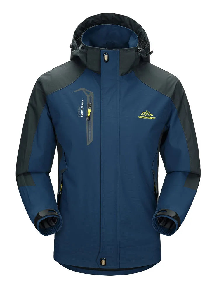 Men's Hooded Contrast Hiking Jacket