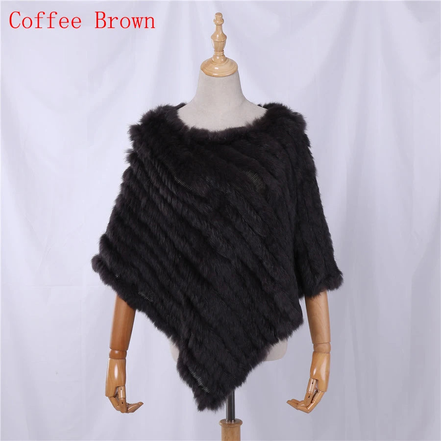 Textured Pointed Hem Poncho for Layering over Outfits