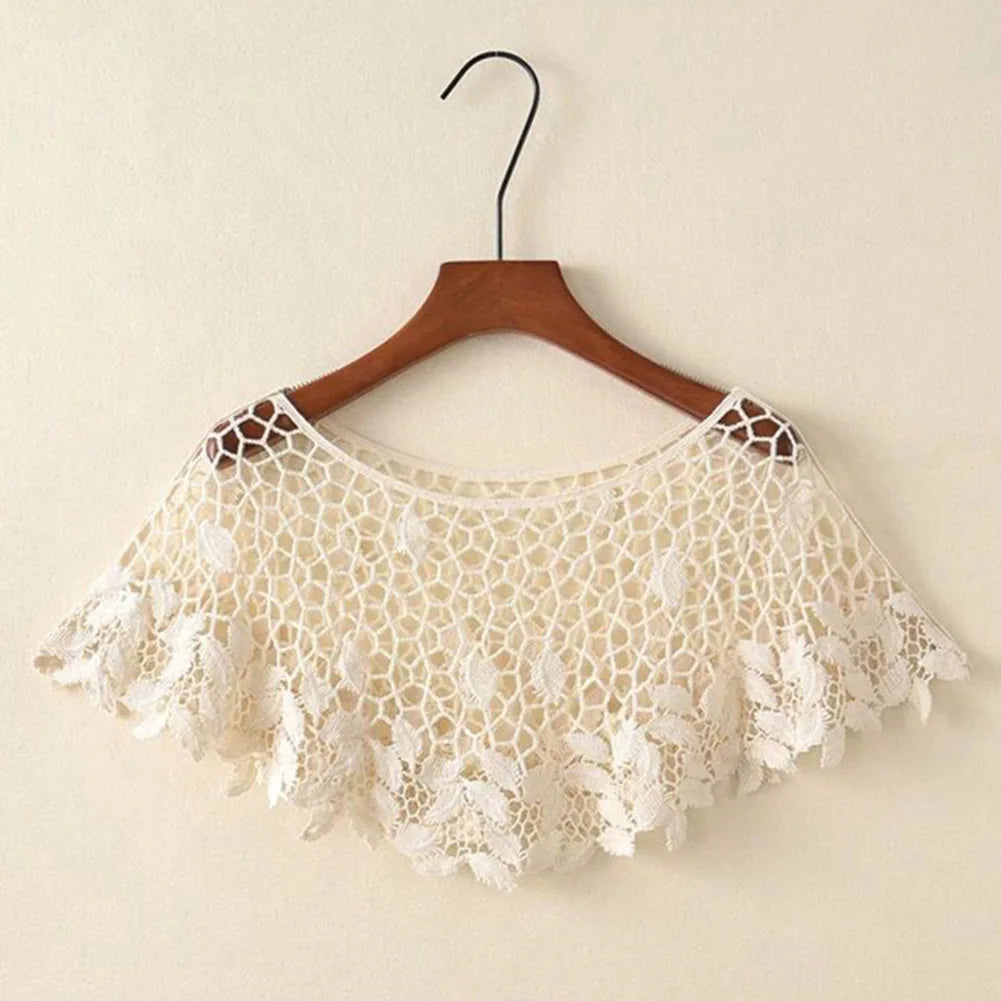 Crochet Lace Capelet for Layering over Dresses and Tops