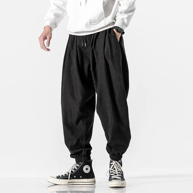Full Length Loose Fit Casual Streetwear Drawstring Pants