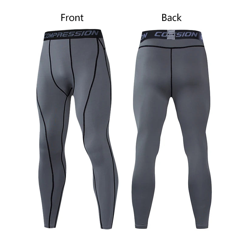 Men's Fitted Training Leggings for Gym and Running