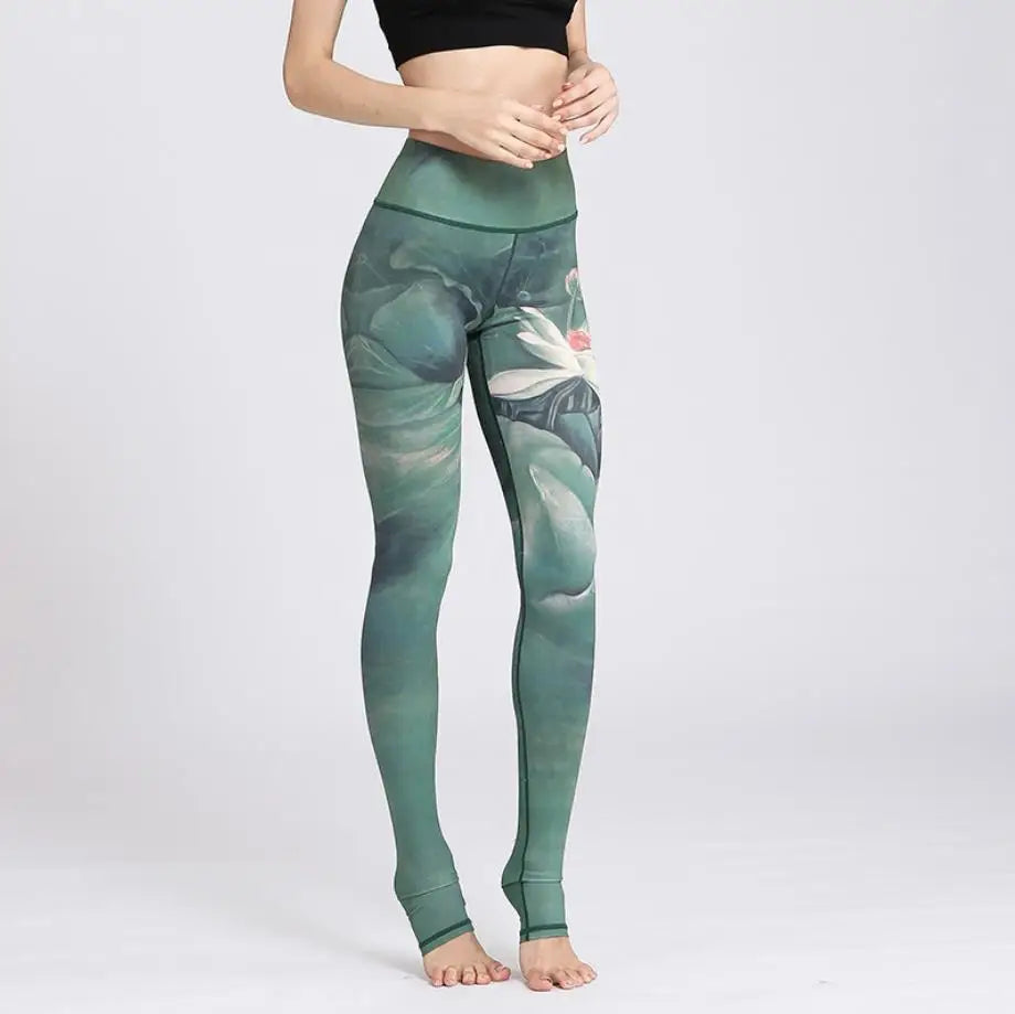 Women's Printed High-Waist Workout Leggings