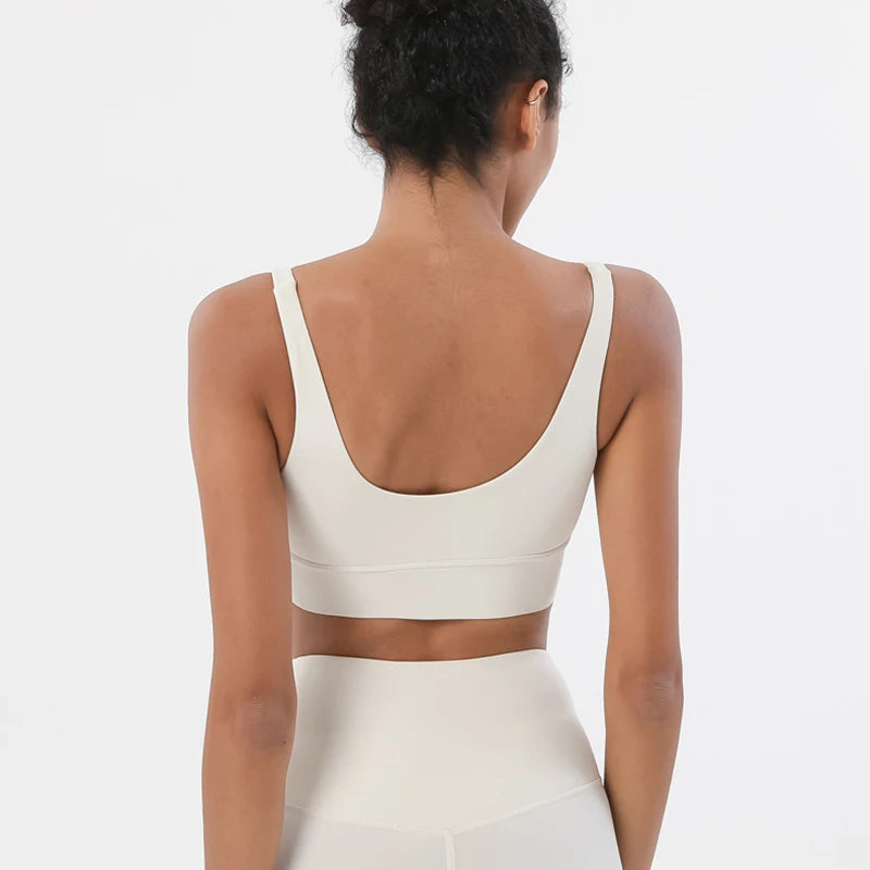 Women's Scoop Neck Racerback Sports Bra