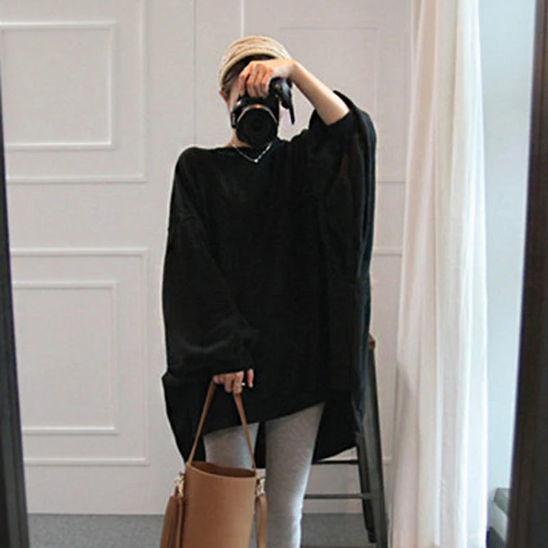 Long Sleeve Casual Pullover Sweatshirt with Original Style Options