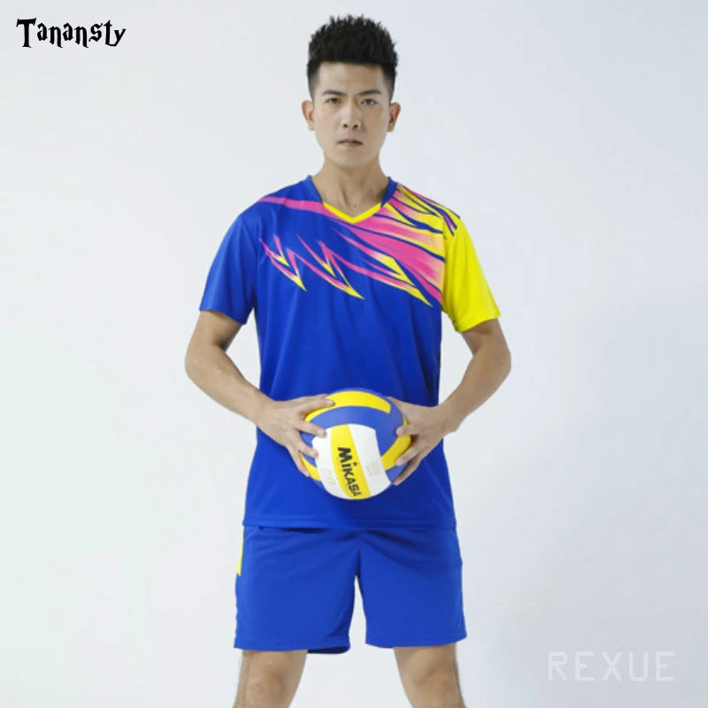 Volleyball Shirt And Shorts Two Piece Sports Clothing Set