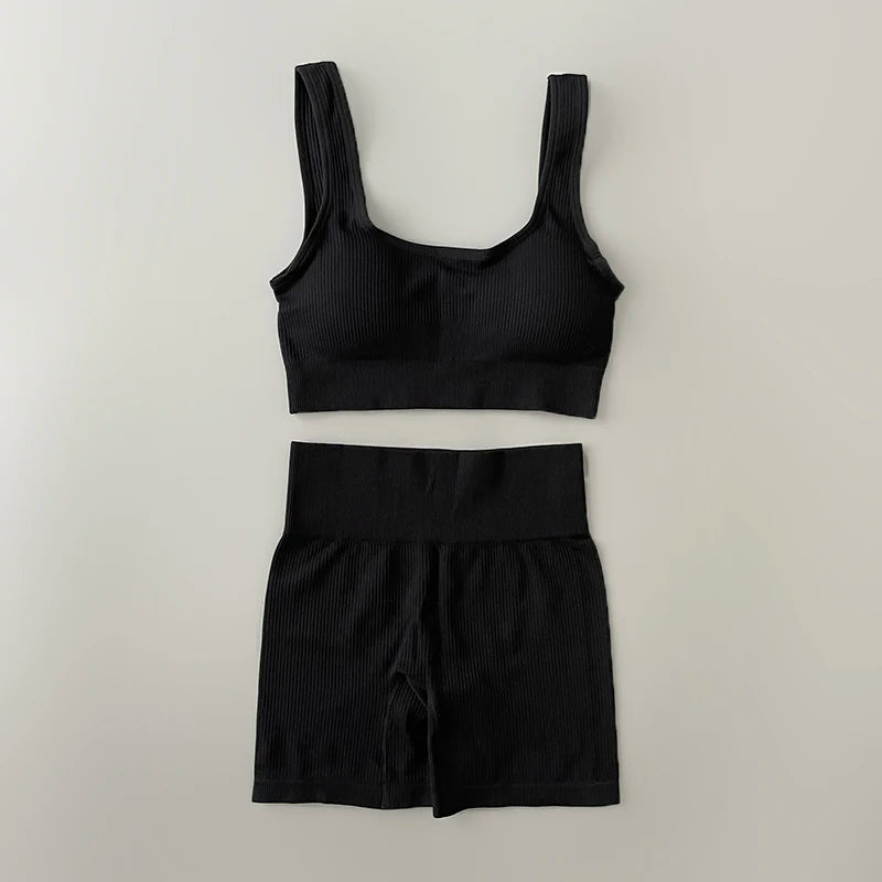 Women's Bra And Variable Bottoms Yoga Set For Workout Outfits