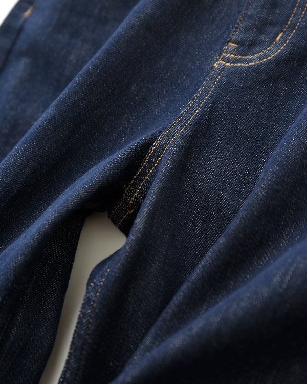 Washed Straight Slim Looking Spring and Autumn Women's Jeans