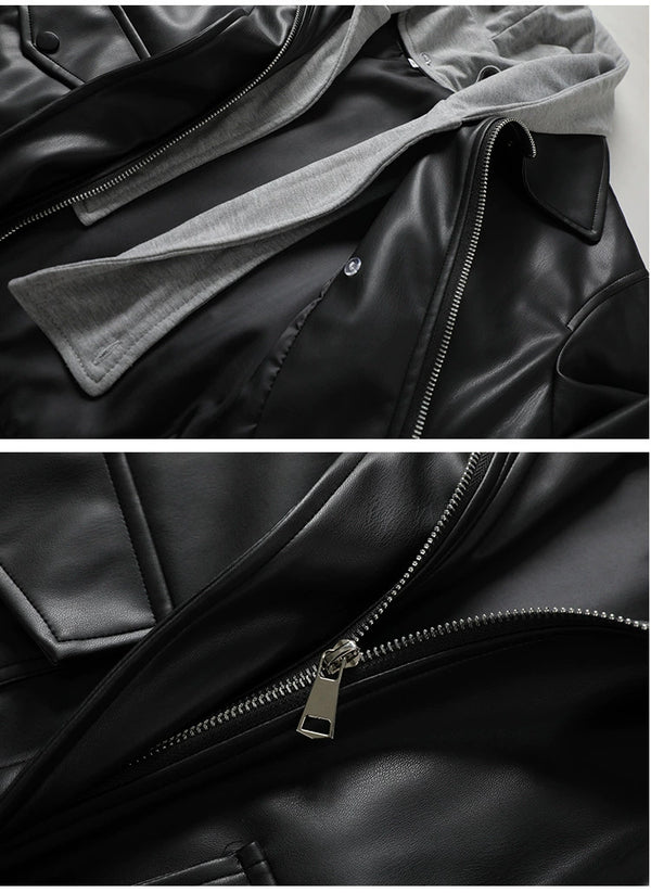 Big Brand Commuter Tail Stitching Hat False Two-Piece Sweaters