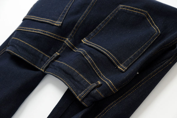 Washed Straight Slim Looking Spring and Autumn Women's Jeans