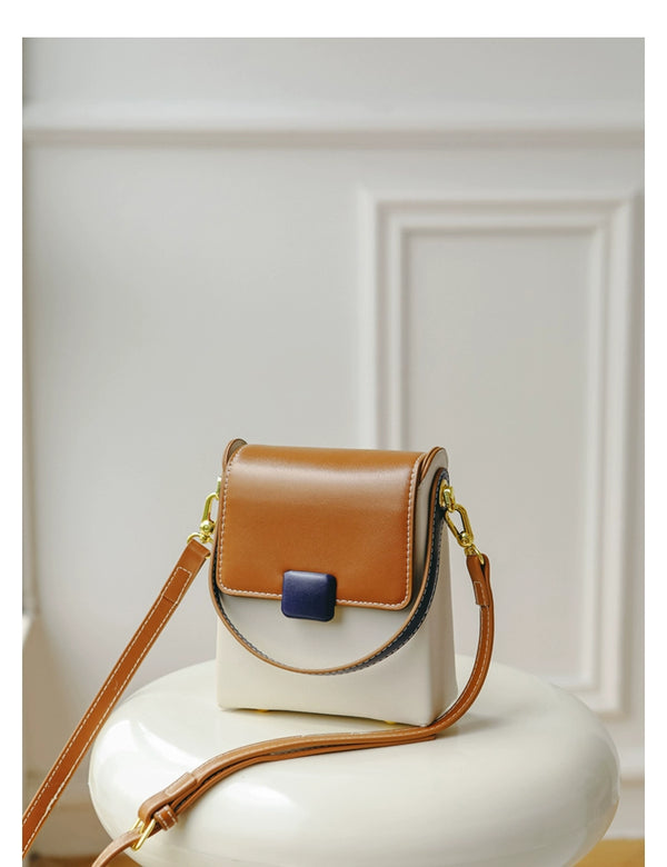 Bag Female Special-Interest Design Contrast Color Crossbody Phone Bag