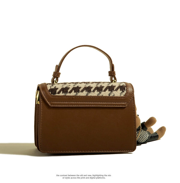 Women's Muzikai Plaid Patchwork Handbag Bag