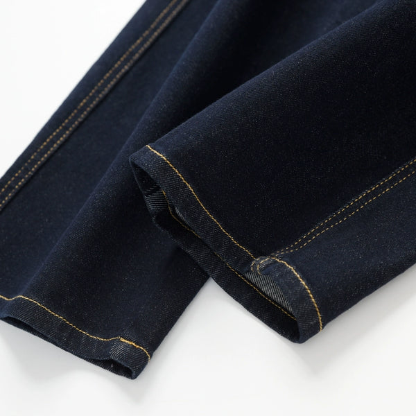 Washed Straight Slim Looking Spring and Autumn Women's Jeans