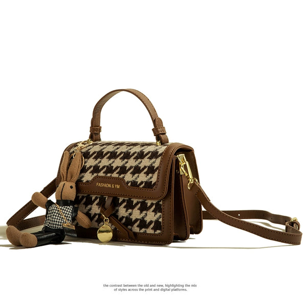 Women's Muzikai Plaid Patchwork Handbag Bag