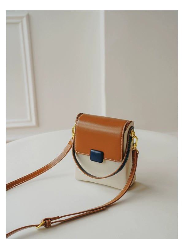 Bag Female Special-Interest Design Contrast Color Crossbody Phone Bag