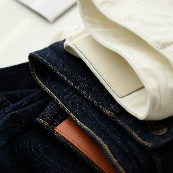 Washed Straight Slim Looking Spring and Autumn Women's Jeans