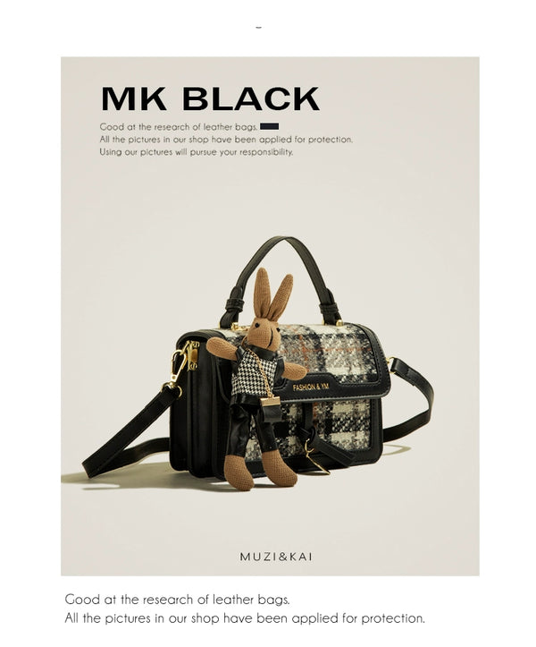 Women's Muzikai Plaid Patchwork Handbag Bag