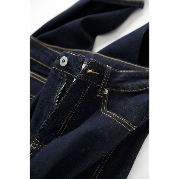 Washed Straight Slim Looking Spring and Autumn Women's Jeans