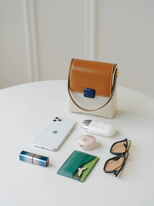 Bag Female Special-Interest Design Contrast Color Crossbody Phone Bag